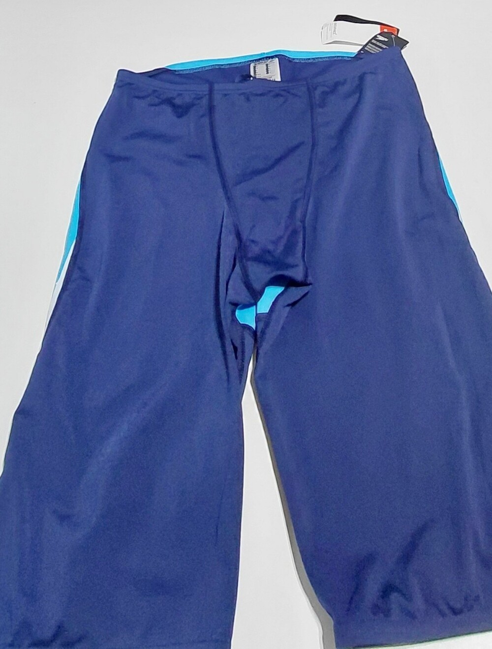 SPEEDO Men's Navy and Light Blue Swimsuit Jammer Size 36